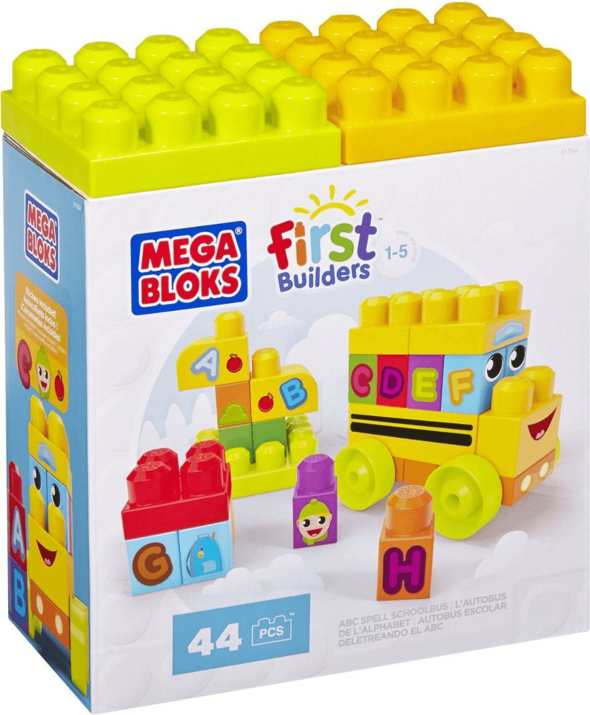 MEGA BLOKS ABC Buchstaben-Bus Baukästen & Bausteine