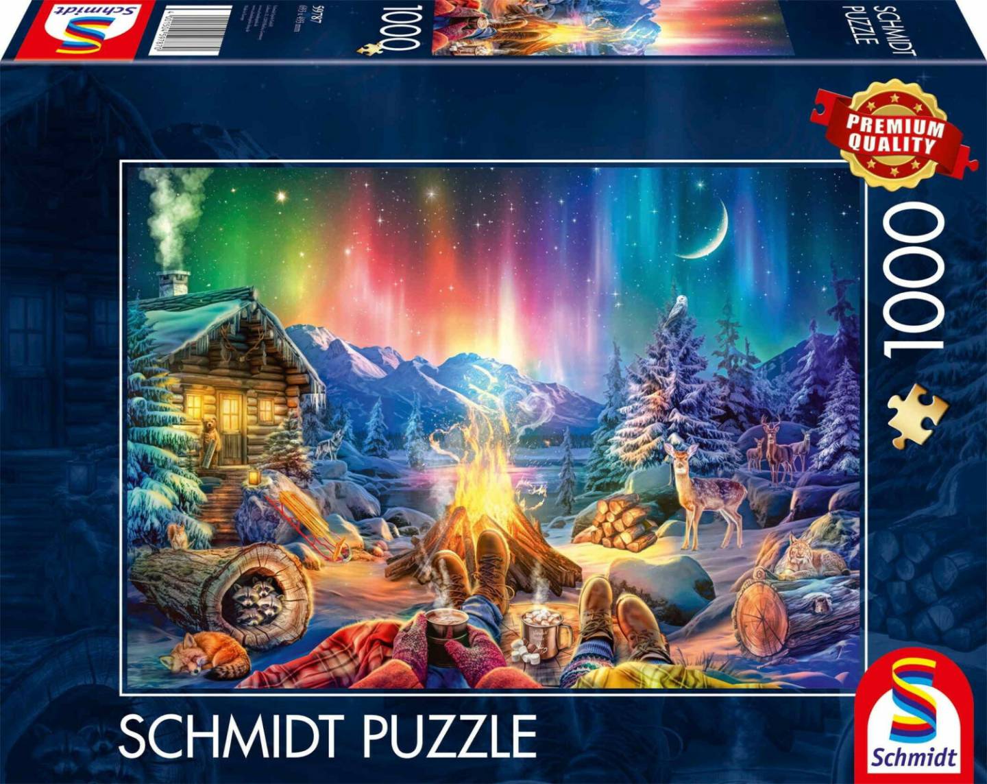 Schmidt-Spiele Lagerfeuerromantik unterm Sternenhimmel (1000 Teile) Puzzles