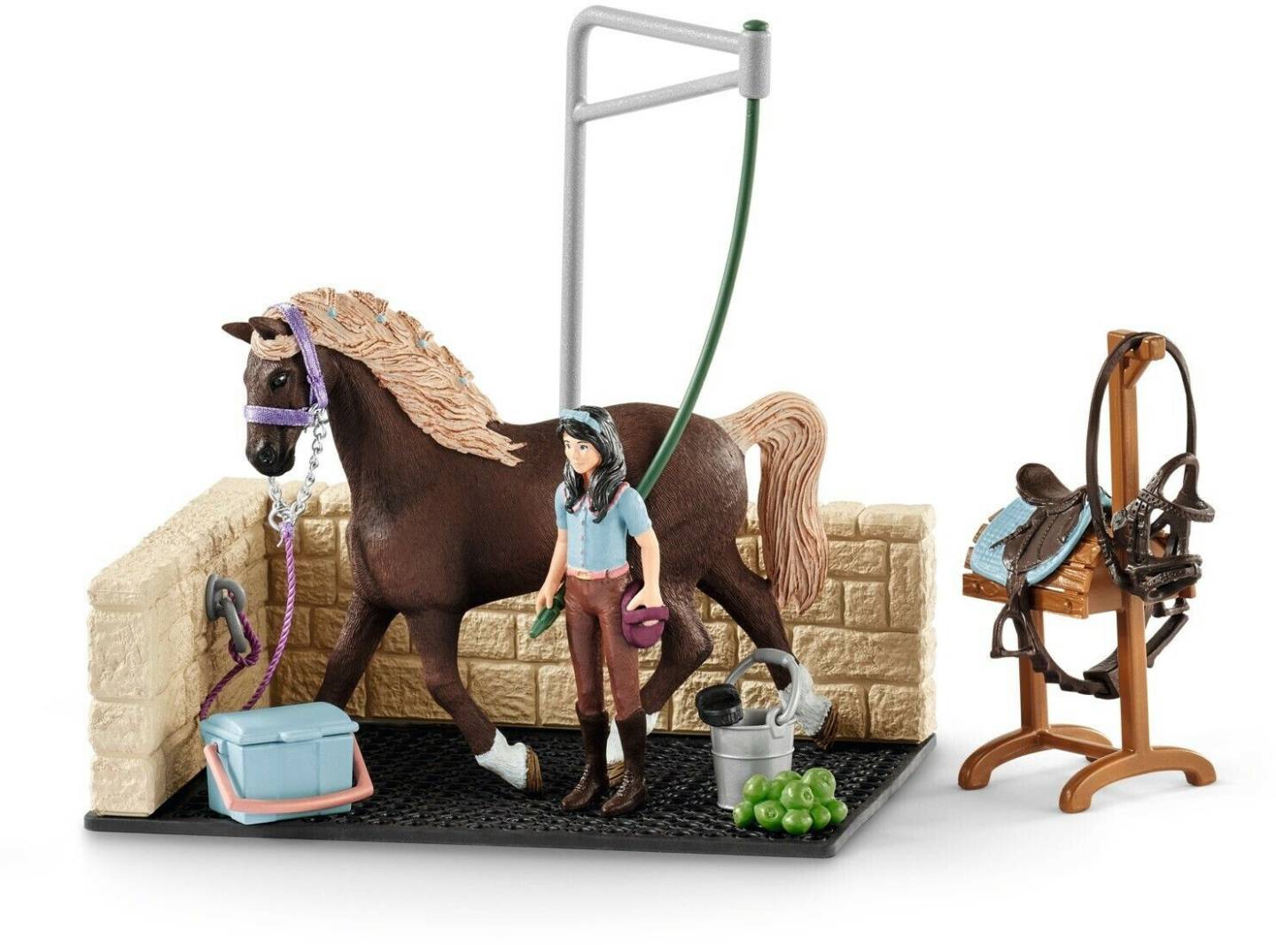 Schleich Waschplatz mit HORSE CLUB Emily & Luna (42438) Schleich