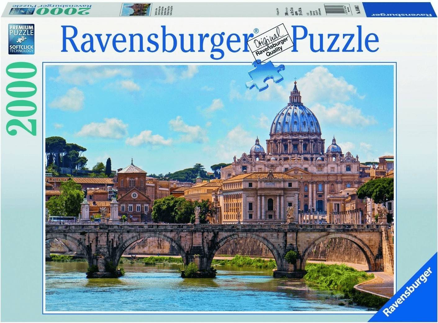 Puzzles Ravensburger Engelsbrücke in Rom (2000 Teile)