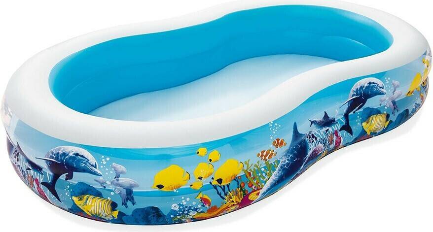 Bestway Family Pool, Sea Ground 262 x 157 x 46 cm Planschbecken