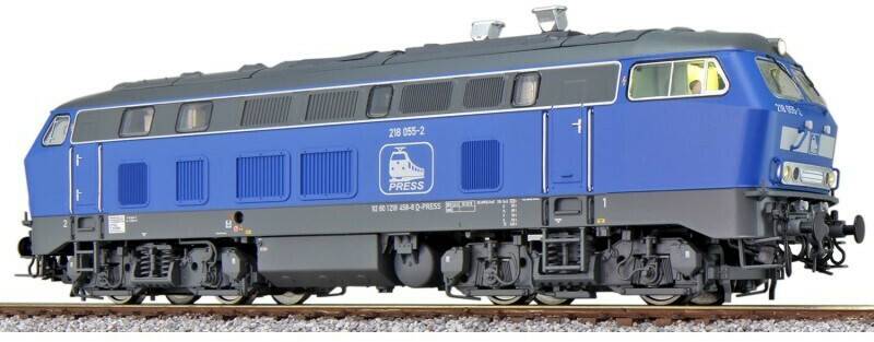 ESU Diesellok, 218 055 Press, blau, Ep VI, Sound+Rauch, DC/AC (31009) Modelleisenbahnen