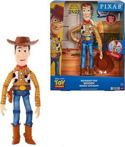 Mattel Disney & Pixar Toy Story sprechende Woody Figur mit Ragdoll Körper (HFY35) Sammelfiguren