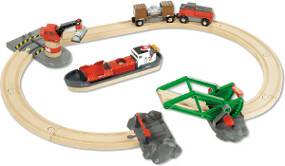 Spielzeug-Fahrzeuge Brio Container-Hafen-Set (33061)