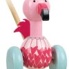 Nachziehspielzeuge Orange Tree Toys Schiebetier Flamingo (46001)