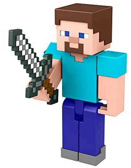 Mattel Minecraft Steve With Build-A-Portal Figure (HFC27) Sammelfiguren