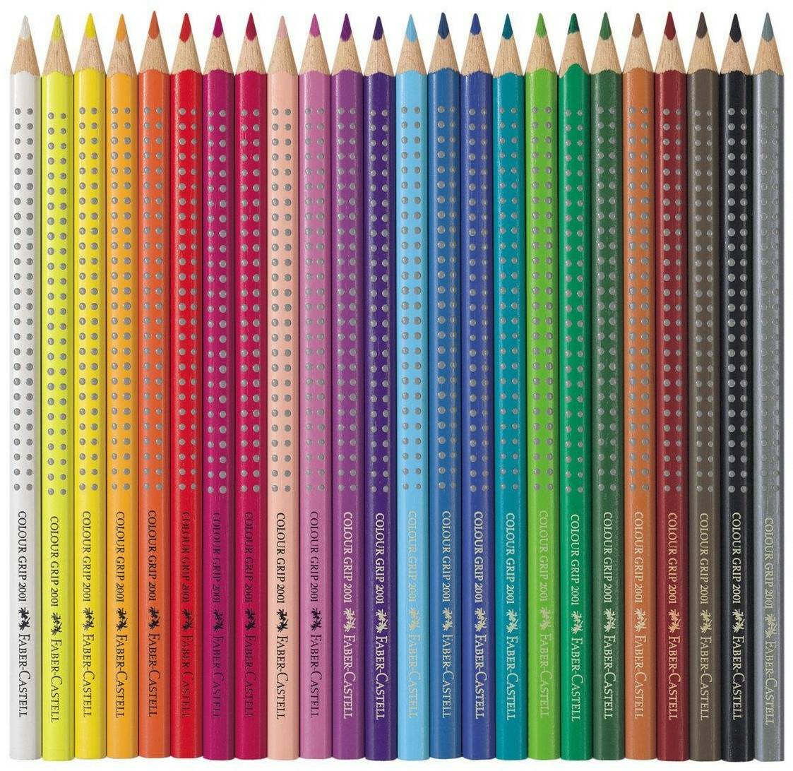 Faber-Castell Colour Grip 2001 Buntstifte 24er Metallbox Malstifte