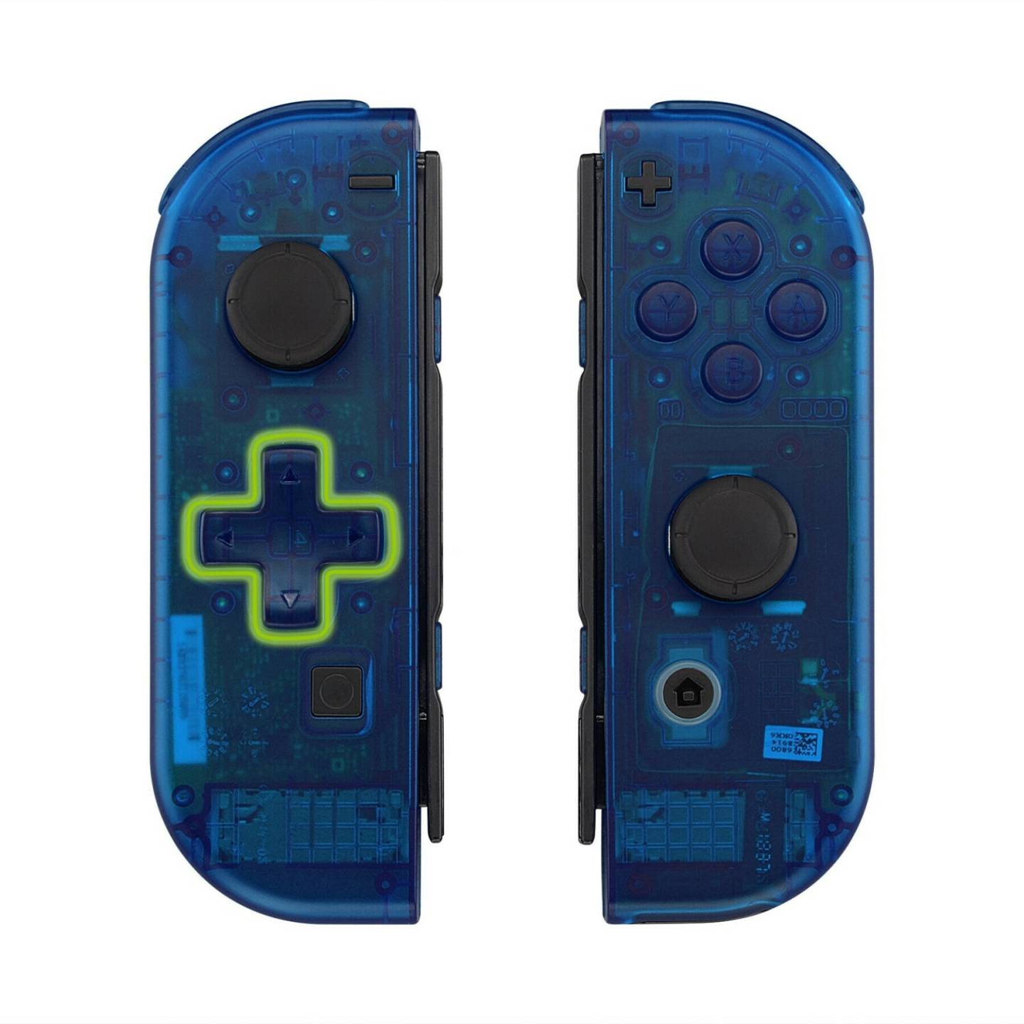 eXtremeRate Nintendo Switch Joy-Con Replacement Full Set Shell Case with Buttons D-Pad Version eXtremeRate Nintendo Switch Joy-Con Replacement Full Set Shell Case with Buttons D-Pad VersionTransparent Clear Blue