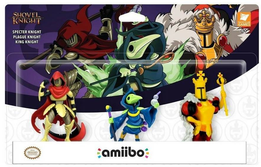 Nintendo amiibo Shovel Knight - Specter Knight + Plague Knight + King Knight Gamingzubehör