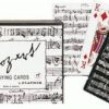 Kartenspiele Mozart black & white