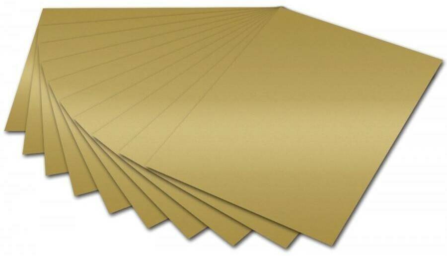 Folia Tonpapier DIN A4 130g/m² 100 Blattgold glänzend Bastelpapiere