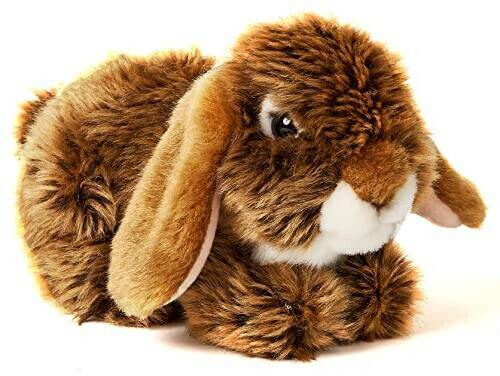 UNI-TOYS Widderkaninchen, liegend 18 cm braun Kuscheltiere