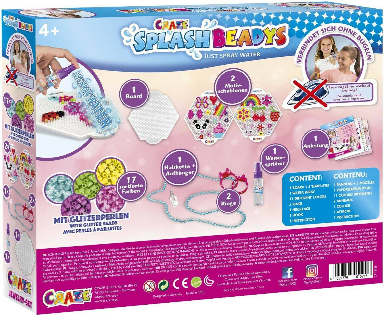 Perlensets Craze Splash Beadys - Playset Jewelry (15216)