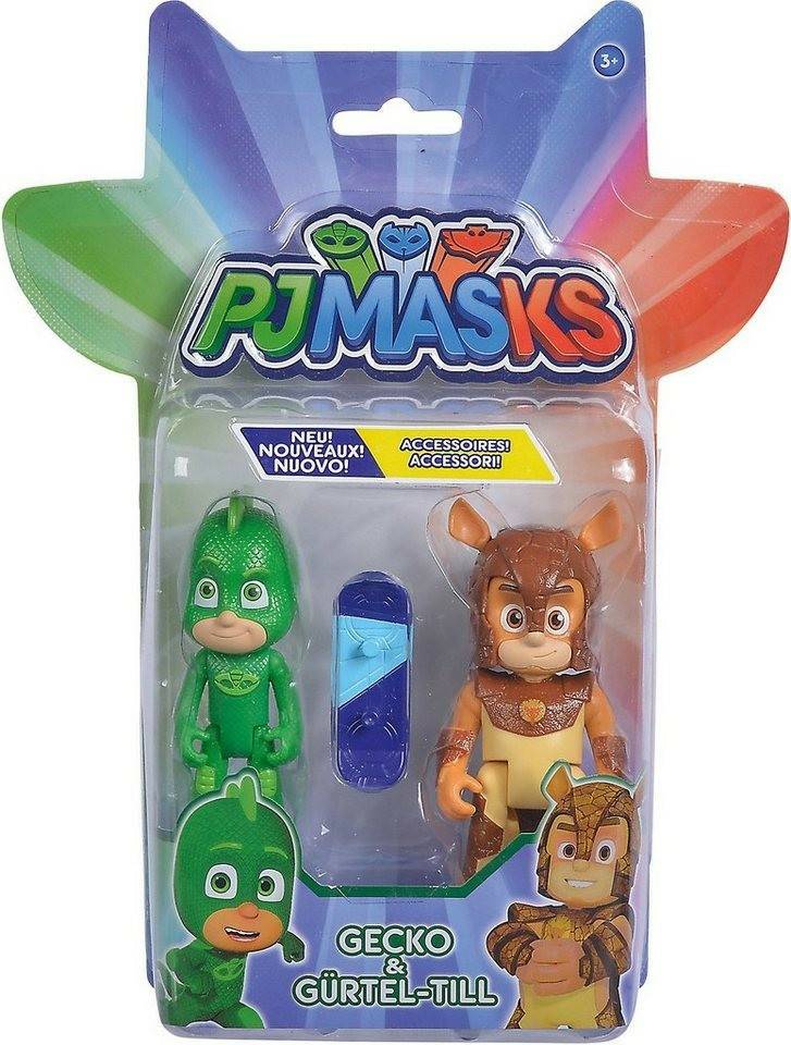 Sammelfiguren Simba PJ Masks Serie 3: Gecko und Gürtel-Till