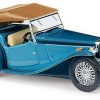 Busch MG Midget TC Cabrio zweifarbig Blau 1:87 (45916) Modellfahrzeuge