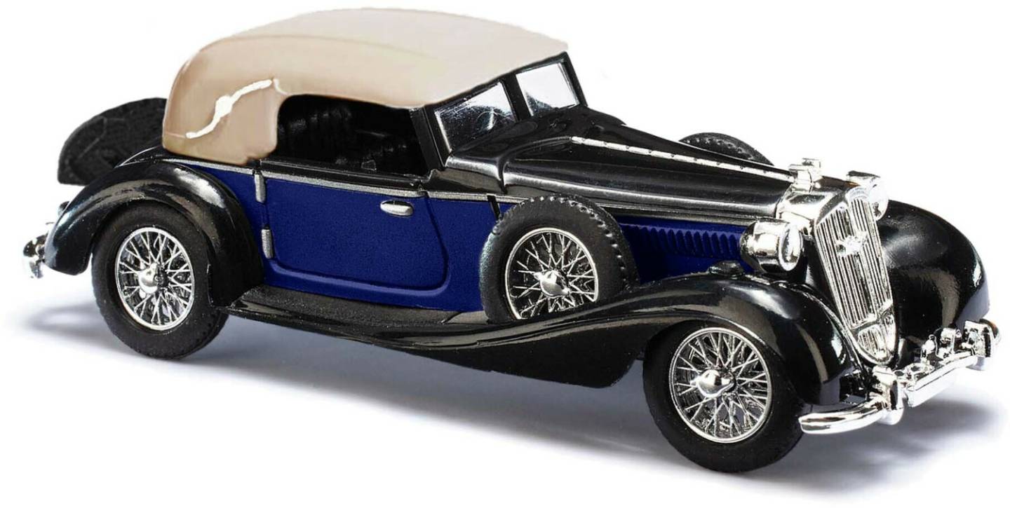 Busch H0 Horch 853 Cabrio mit Gepäckkoffer (41317) Modellfahrzeuge