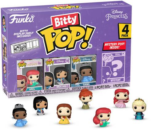 Funko Bitty Pop! Disney Princess 4-PackSeries 1 Funko Bitty Pop! Disney Princess 4-Pack