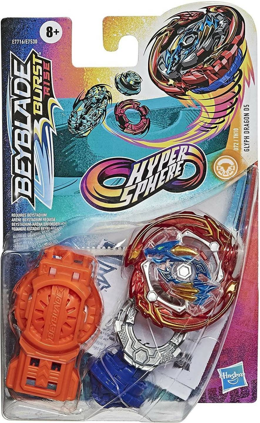 Hasbro Beyblade Burst Rise Hypersphere Starter Pack DRAGON D5 (E7716) Fidgets