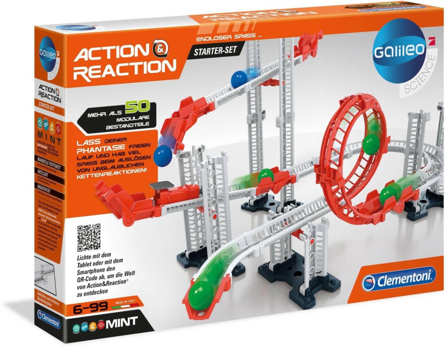 Clementoni 59150 Action Reaction Starter Set Kugelbahnen