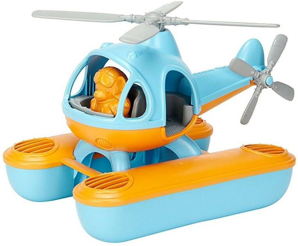 Green Toys Wasser-Hubschrauber blau orange Badespielzeuge