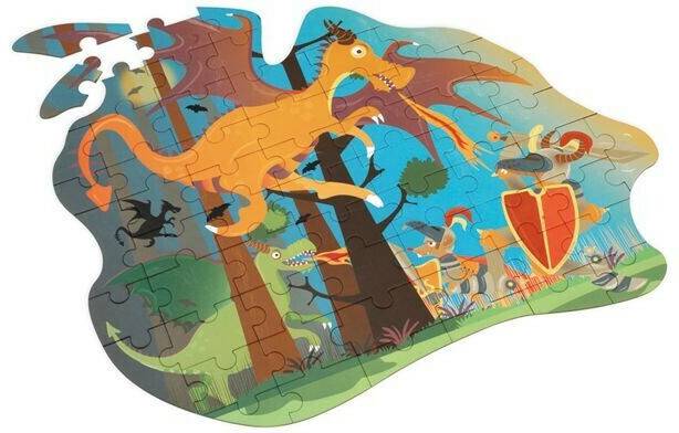 Scratch Europe Shape Puzzle Drache (276181132) Puzzles