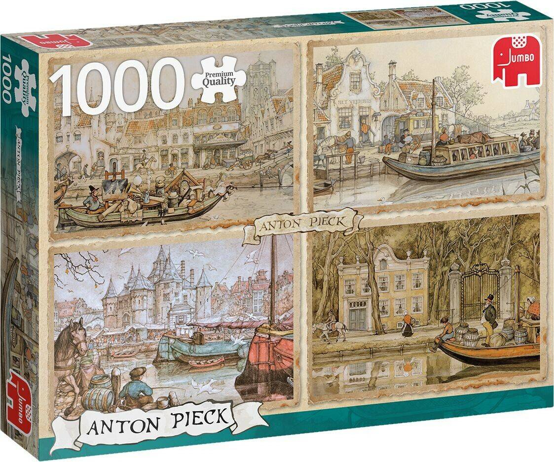 Jumbo Spiele - Kanalboote, 1000 Teile (18855) Puzzles