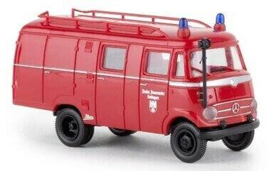 Modellfahrzeuge Brekina (36611 H0 /) 1:87 Mercedes LF 319 LF 8 Feuerwehr Ratingen - 1960