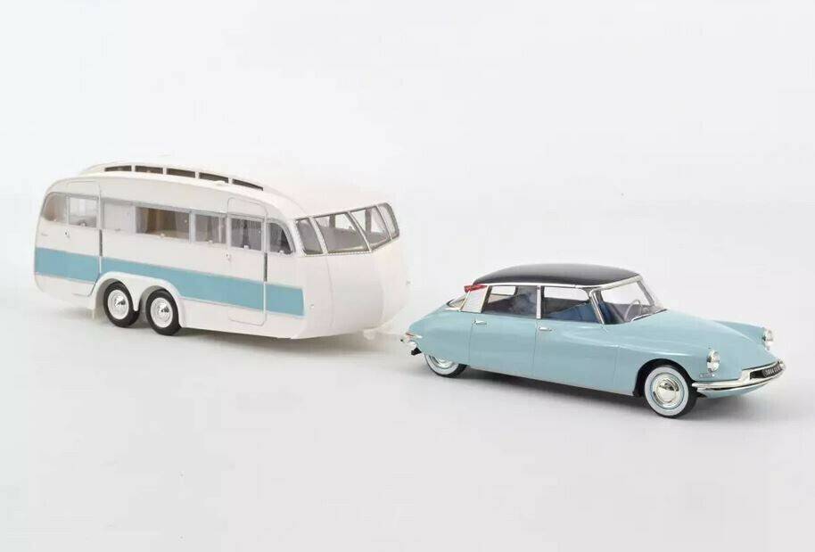 Norev Citroën DS 19 1959 + Caravane Hénon (181760) Modellfahrzeuge