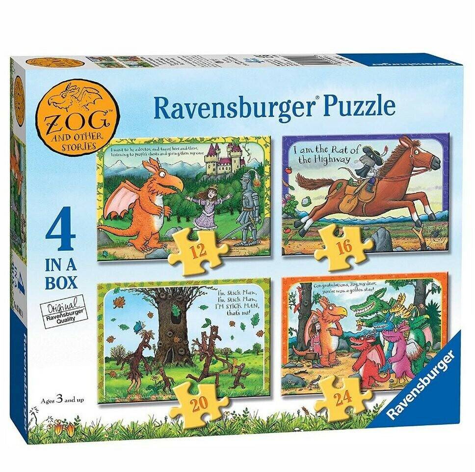 Puzzles Ravensburger 4 in 1 Puzzle Box Drache Zogg 24 Teile (Z03062)