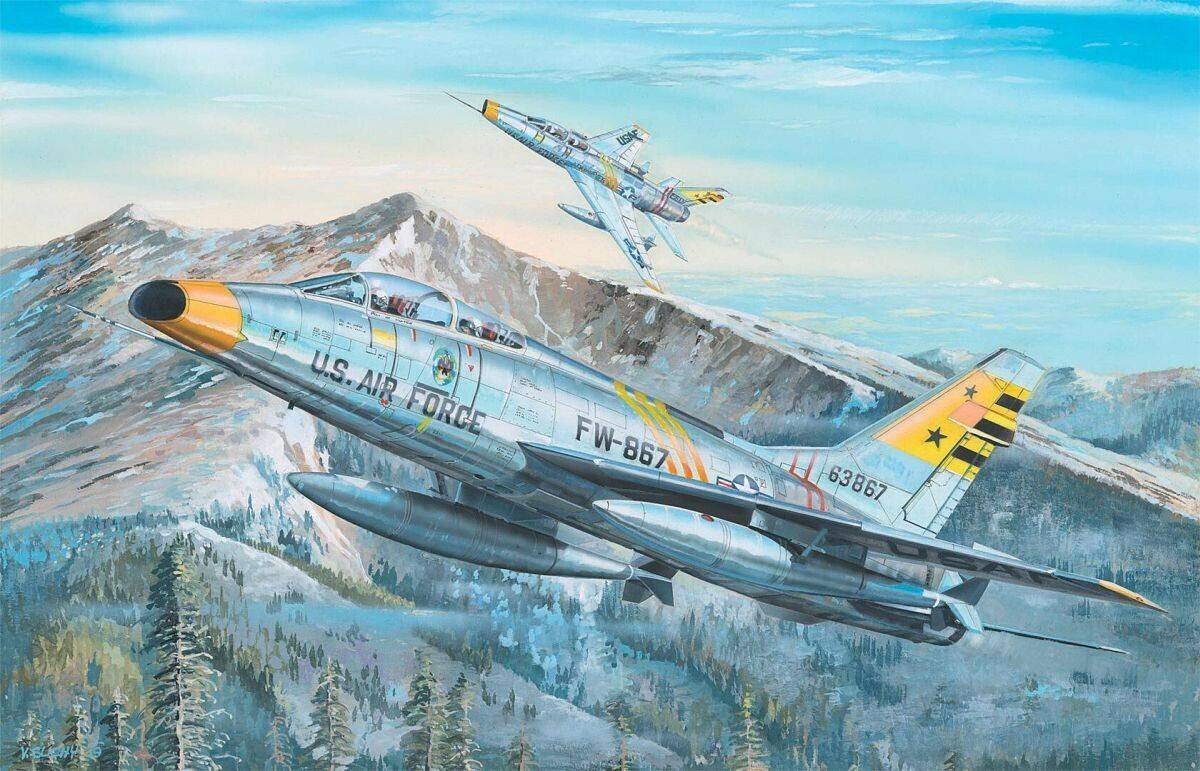 Trumpeter F-100F Super Sabre (02246) Modellbausätze