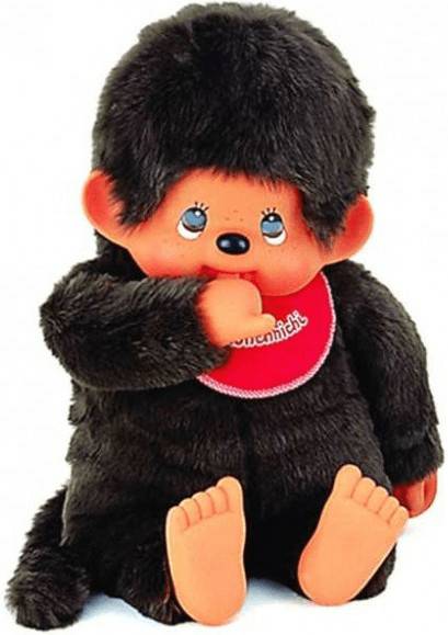 Bandai Monchhichi - Junge mit Lätzchen 80 cm Kuscheltiere