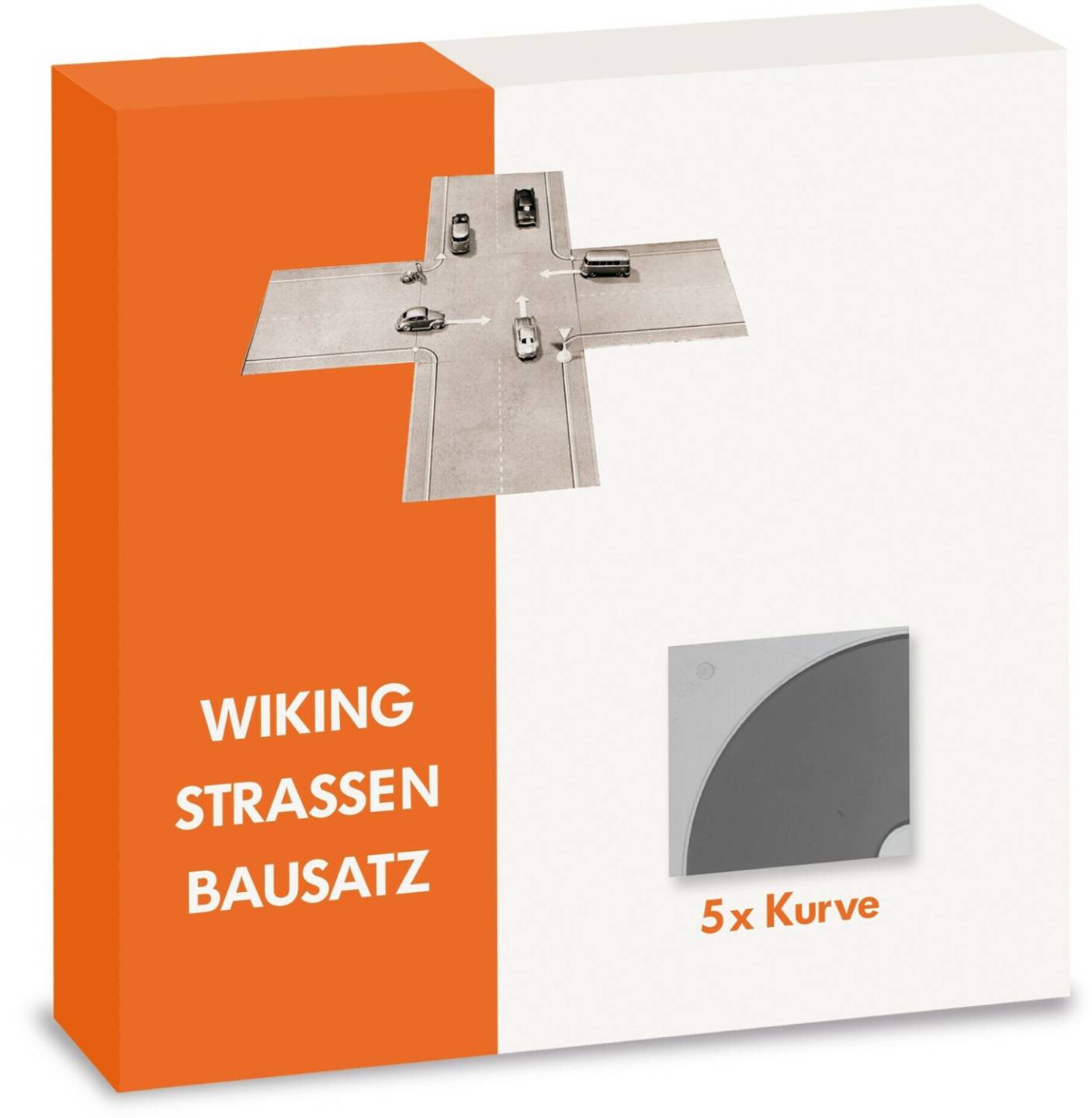 Modellfahrzeuge Wiking Strassen Bausatz - Kurve Inhalt: 5 Stück (119903)