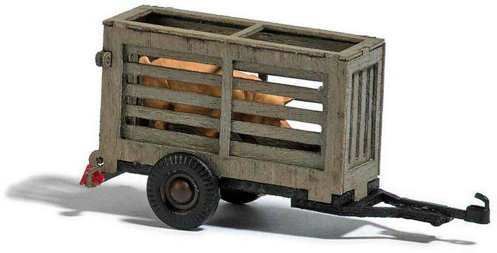 Busch Anhänger "Schweinewagen" 1:87 (59938) Modellfahrzeuge