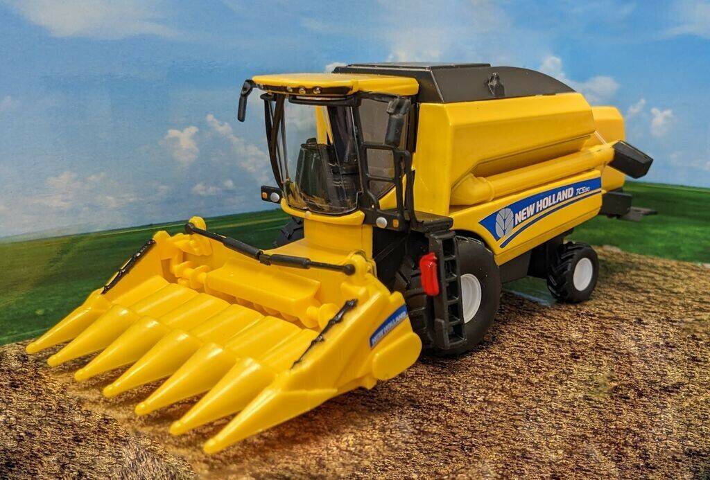 Modellfahrzeuge BBurago Landwirtschafts Modell New Holland Mähdrescher für Mais Fertigmodell Landwirtschafts Modell (18-31722)