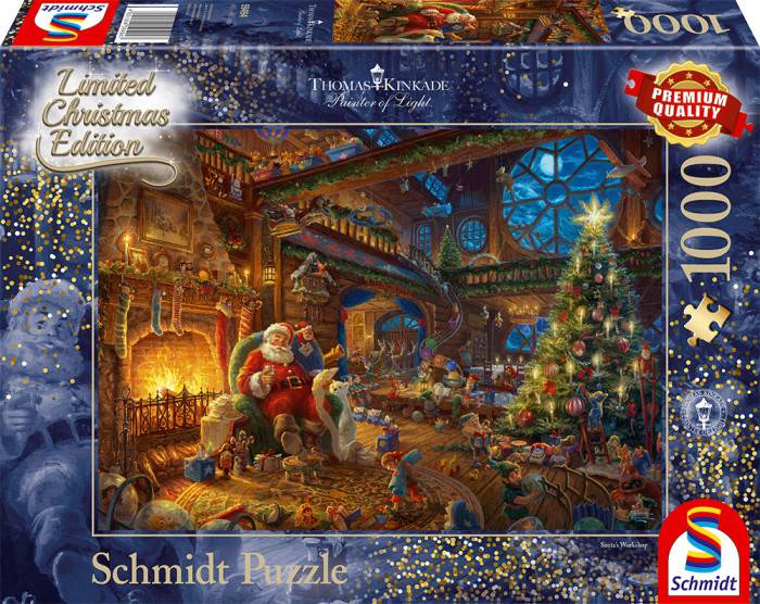 Puzzles Schmidt-Spiele Thomas Kinkade - Der Weihnachtsmann und seine Wichtel