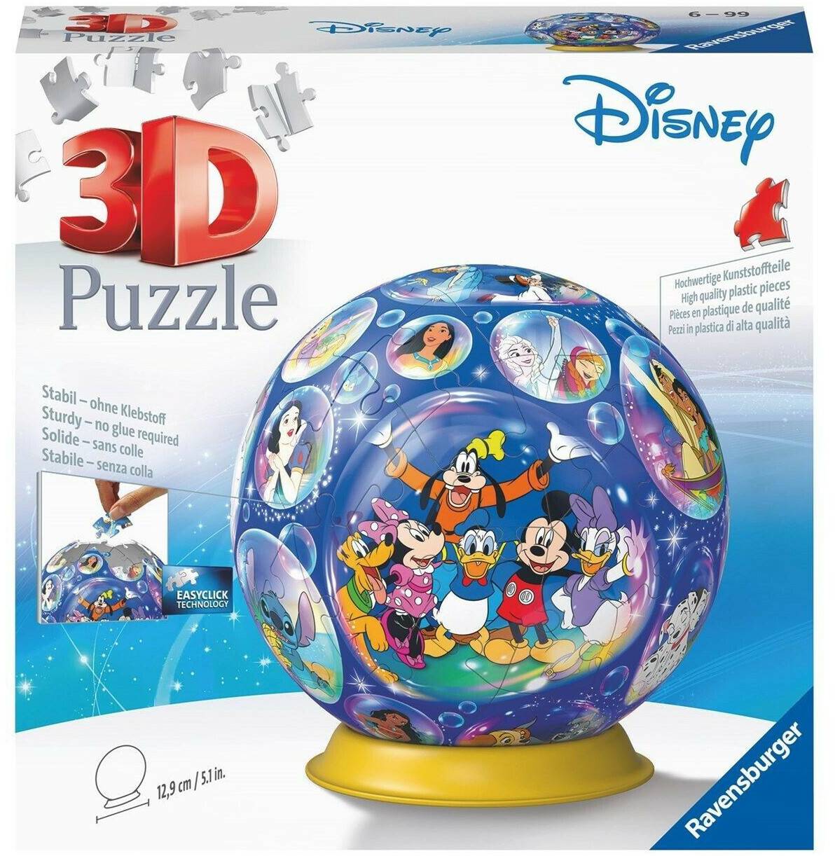 Ravensburger Puzzle Ball Disney Charaktere (72 Teile) Puzzles