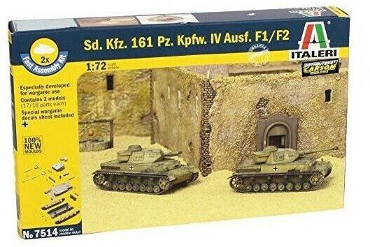 Italeri 1:72 SdKfz.161 PzKpfw. IV F1 Fast As.Kit (07514) Modellbausätze