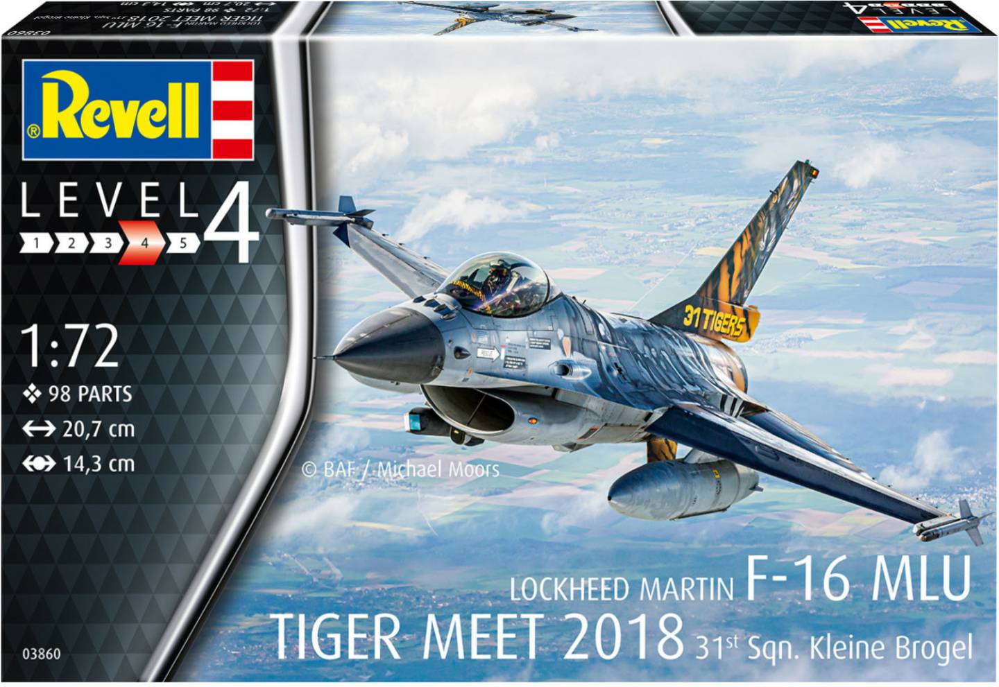 Modellbausätze Revell F-16 MLU TIGER MEET 2018 31 Sqn. Kleine Brogel (03860)