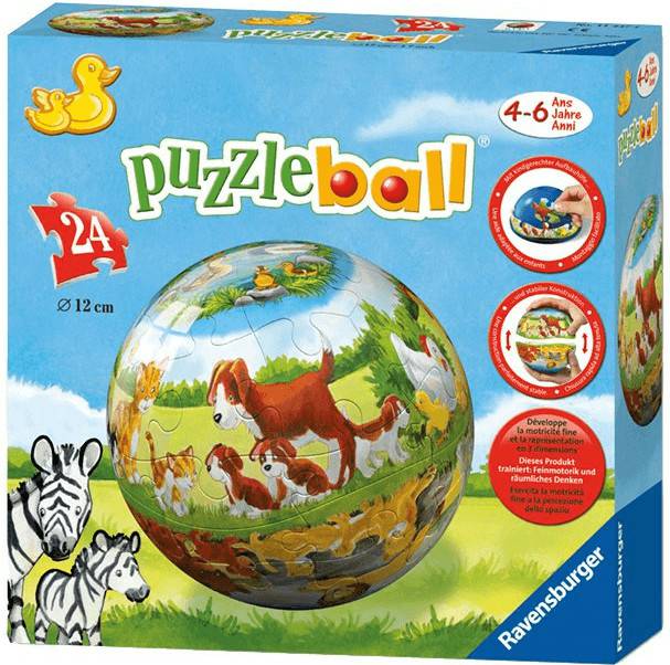 Ravensburger Tiermütter & Kinder (Puzzleball, 24 Teile) Puzzles