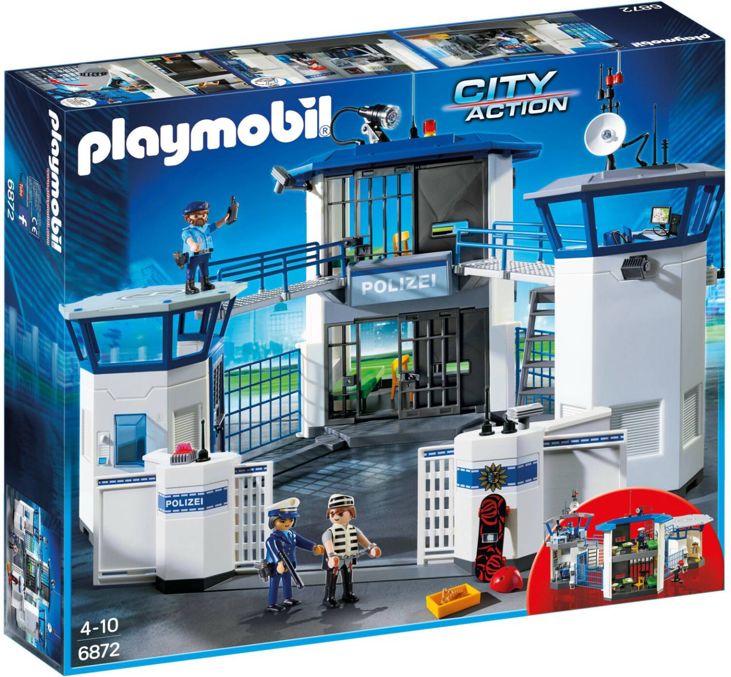 Playmobil Playmobil City Action - Polizei-Kommandozentrale mit Gefängnis (6872)