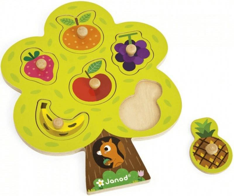 Janod Steckpuzzle Naschkatze Babypuzzles