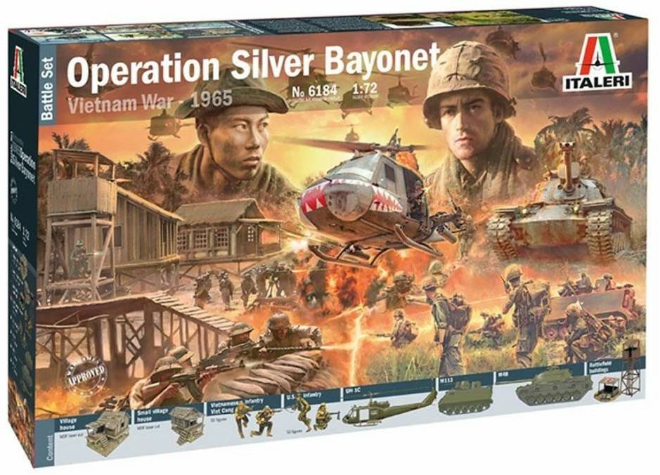 Italeri Operation Silver Bayonet Vietnam War 1965 Battle Set (6184) Modellbausätze