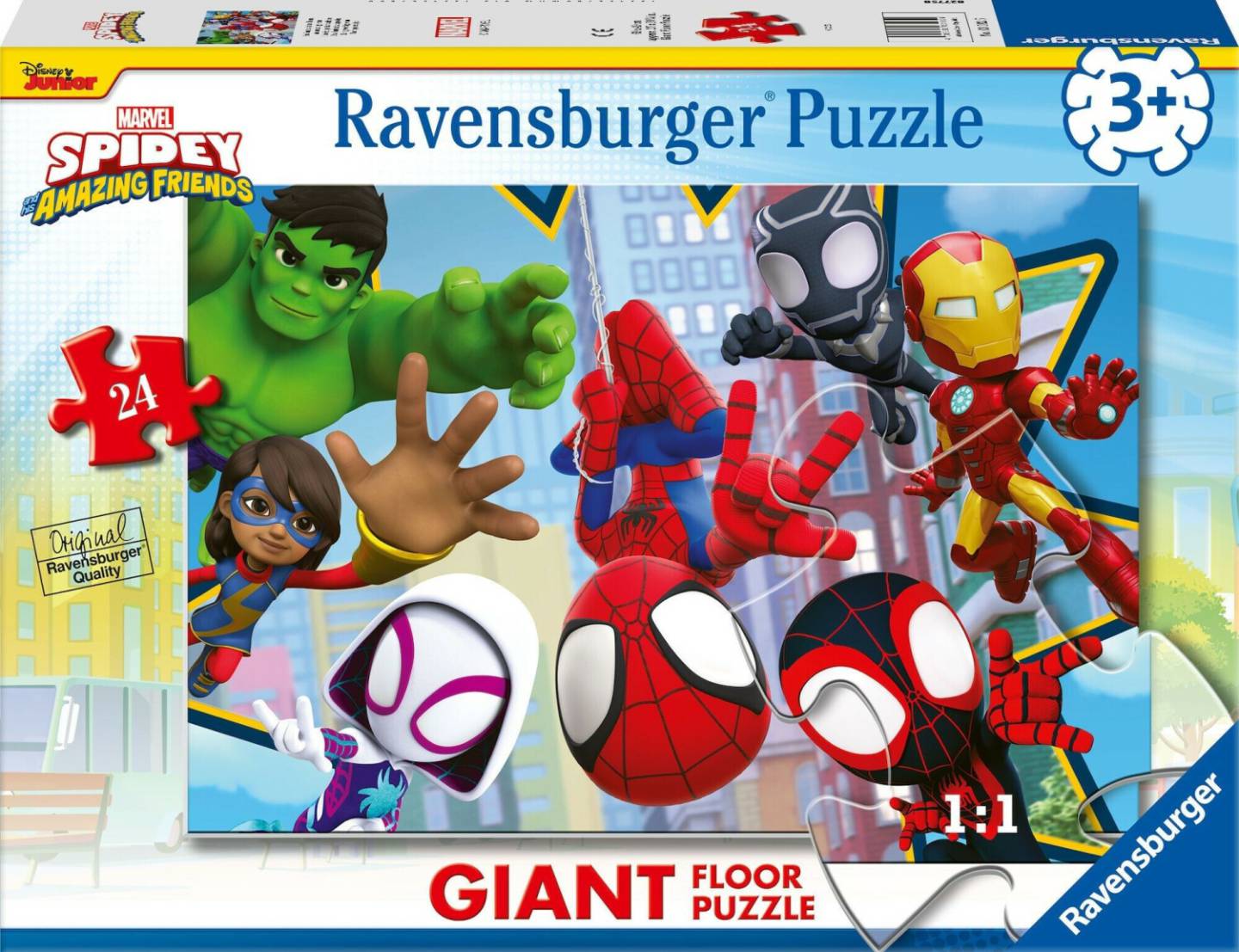 Ravensburger Spidey and His Amazing Friends Mega Bodenpuzzle (24 Teile) Puzzles