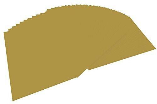 Folia Tonpapier DIN A4 130g/m² 100 Blattgold glänzend Bastelpapiere