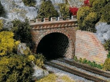 Modelleisenbahn-Zubehör Auhagen Tunnelportale zweigleisig (13277)